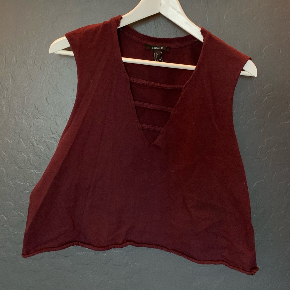 Purple crop top